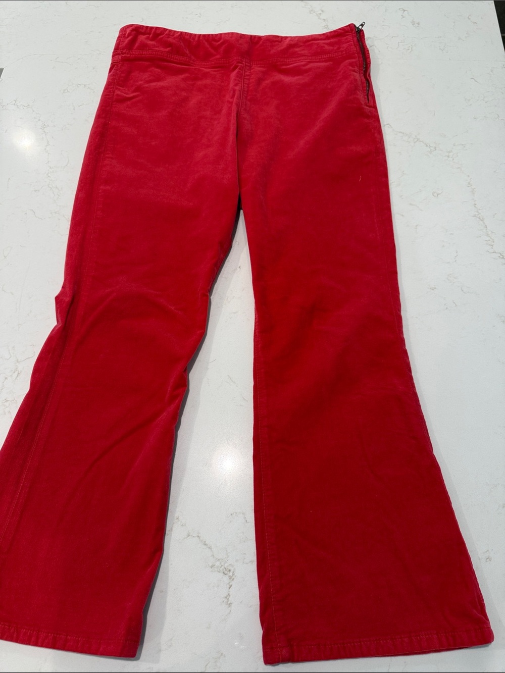 Free People Red Corduroy Bootcut Pants